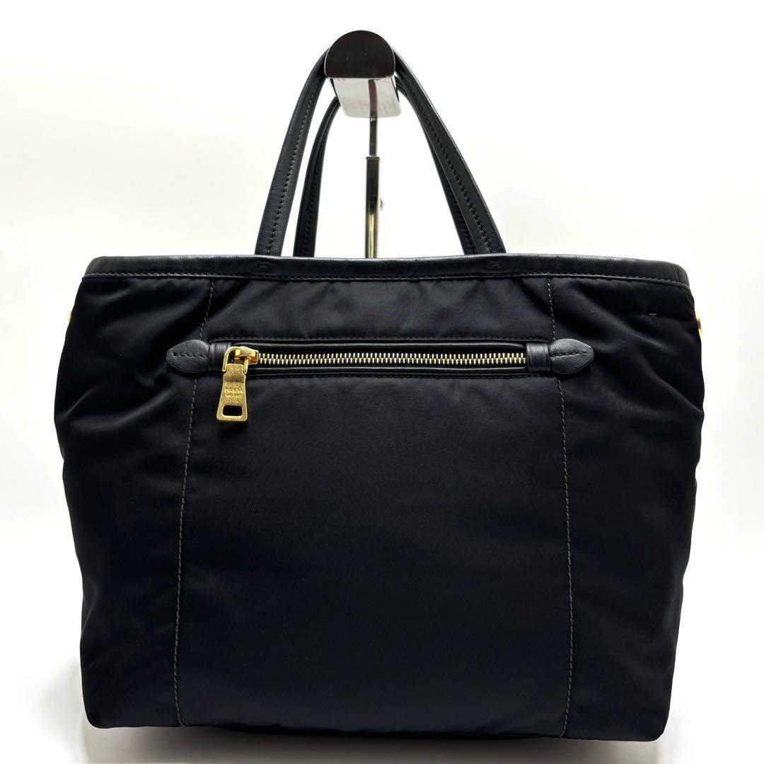 ✨未使用級✨PRADA 三角ロゴ 2way ハンドバッグ ショルダーバッグ 黒 画像3