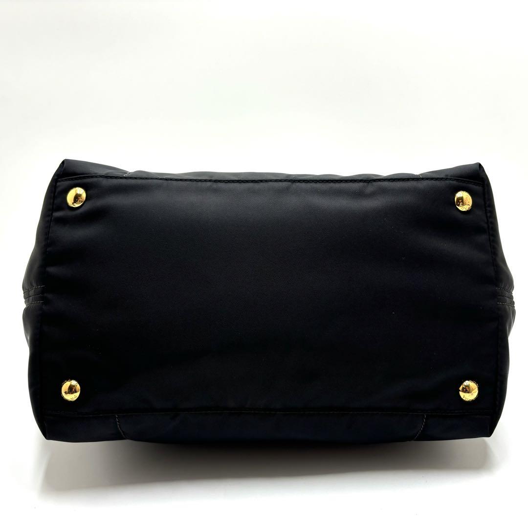 ✨未使用級✨PRADA 三角ロゴ 2way ハンドバッグ ショルダーバッグ 黒 画像5