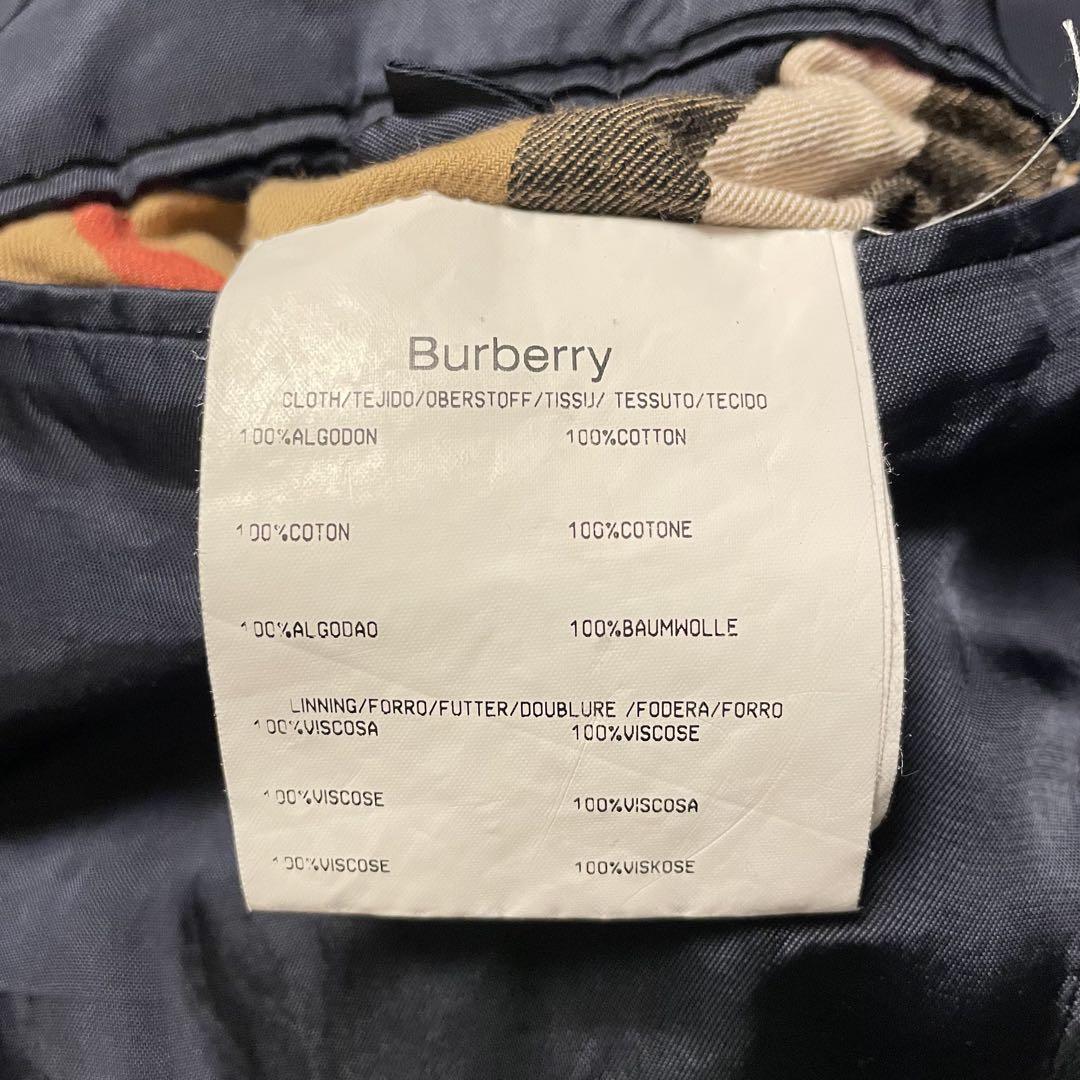 BURBERRY ベロアテーラードジャケット ブラックブレザー バーバリーユーロ