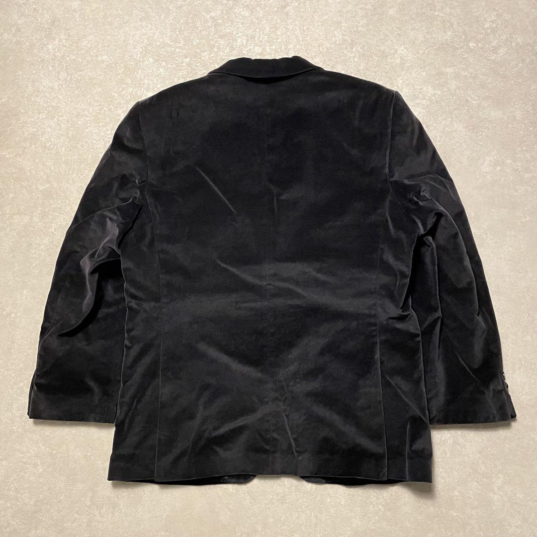 BURBERRY ベロアテーラードジャケット ブラックブレザー バーバリーユーロ