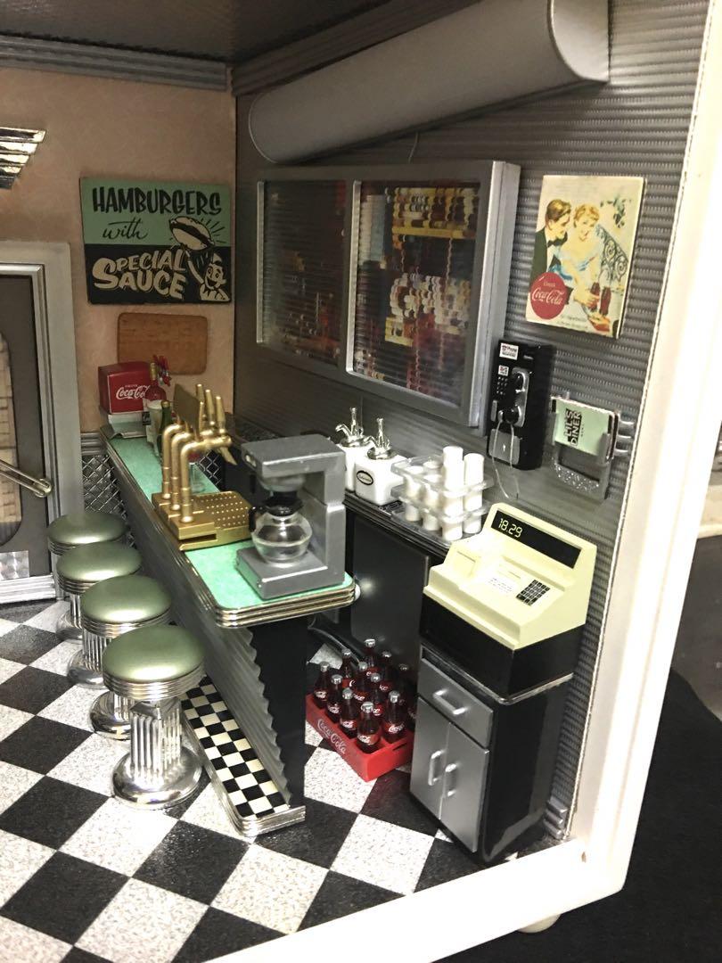ベティのダイナー 1950s Betty’s DINER ジオラマセット Amazon.co.jp: 爆1/12 絶版 ビンテージ ベティーのダイナー