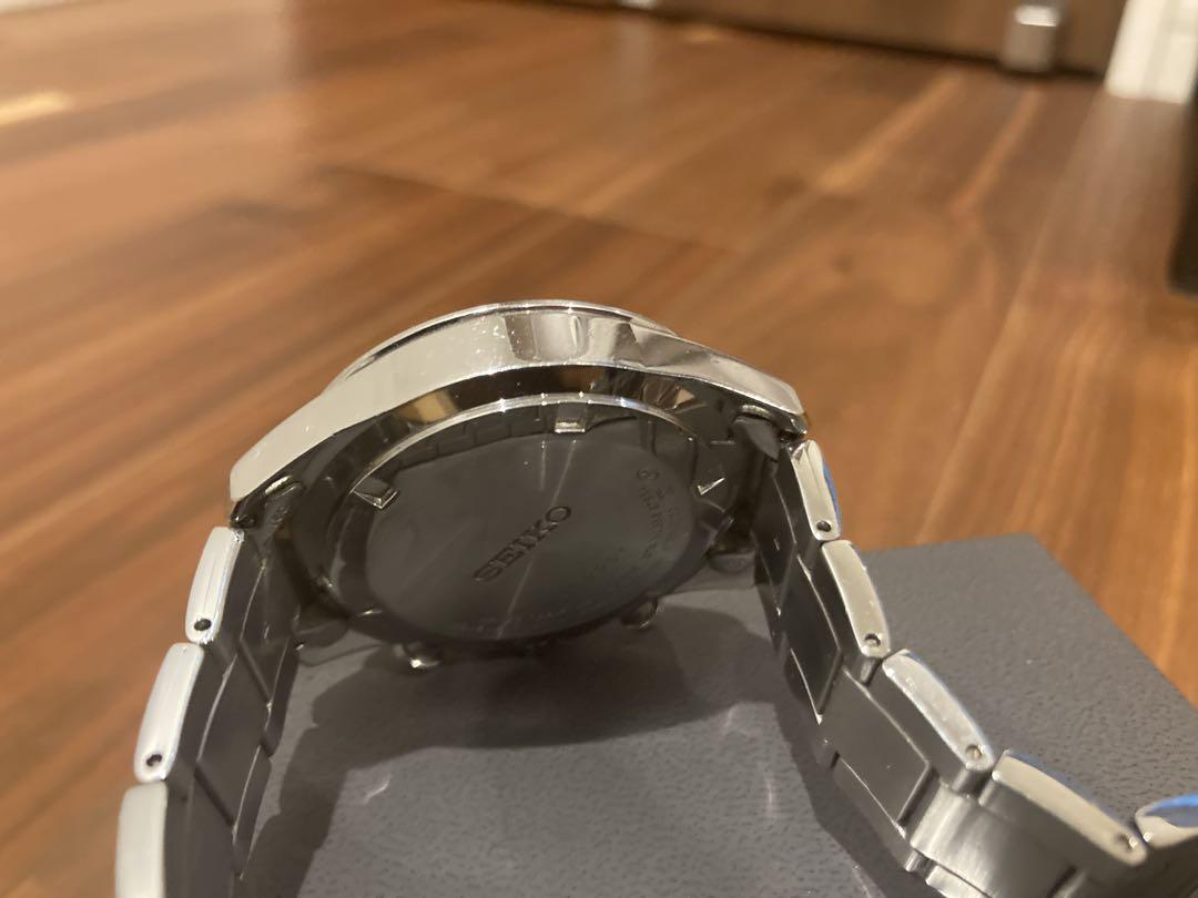 SEIKO クロノグラフ BT63-00D0 腕時計 ブルー メンズ