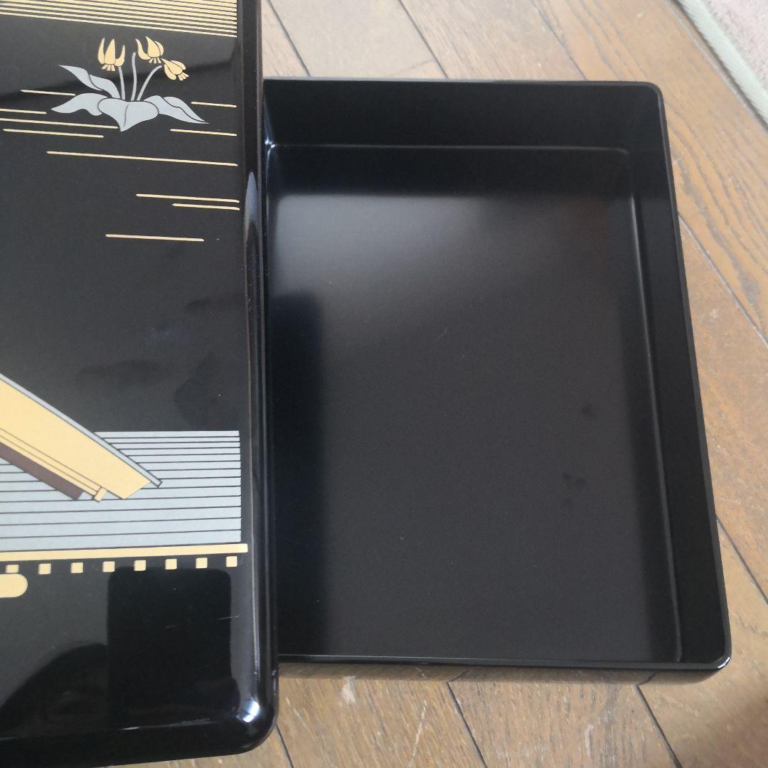 希少・美品】黒柿 硯箱 書道具 平成元年購入品 木目美麗 共箱