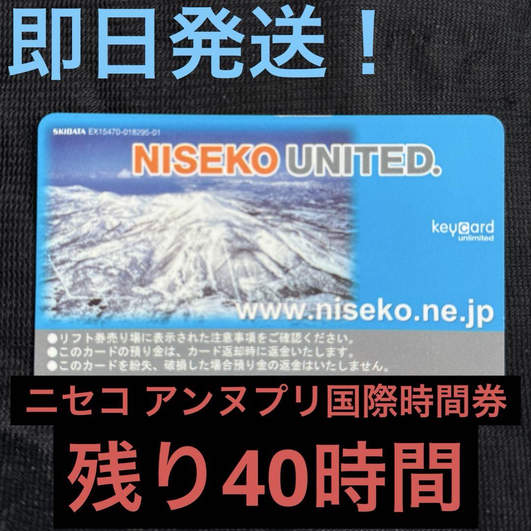 ニセコアンヌプリ　５０時間券　残り３２時間 ニセコアンヌプリ 50時間券 残り