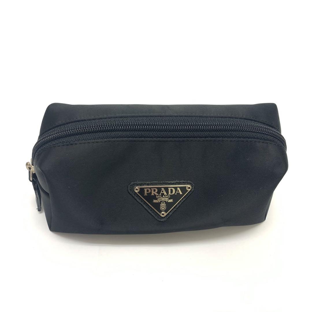 PRADA プラダ ポーチ ブラック ナイロン レディース ブランド 最大15