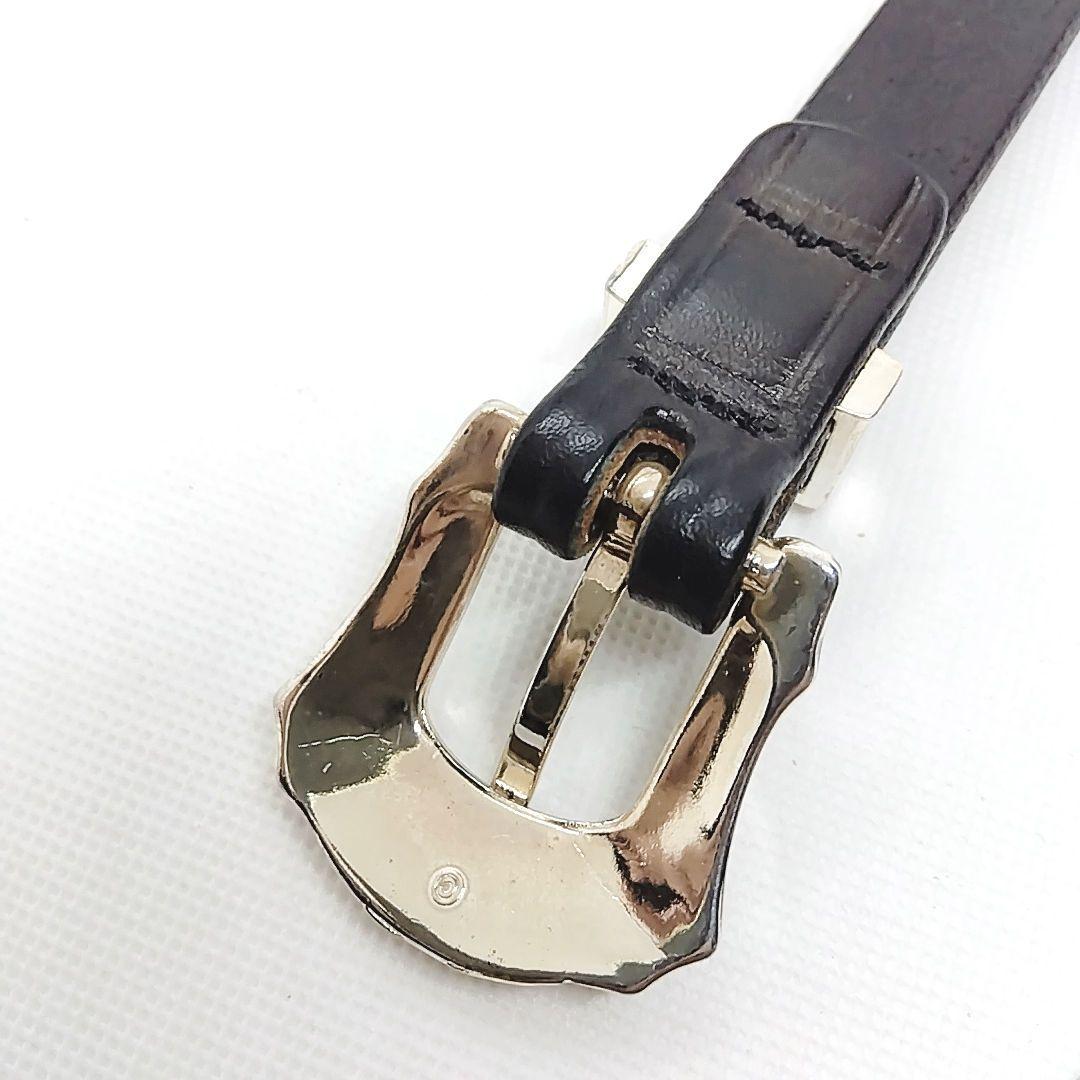 【極美品 32inch】トリーレザー　2244　ウエスタンベルト　ナローベルト