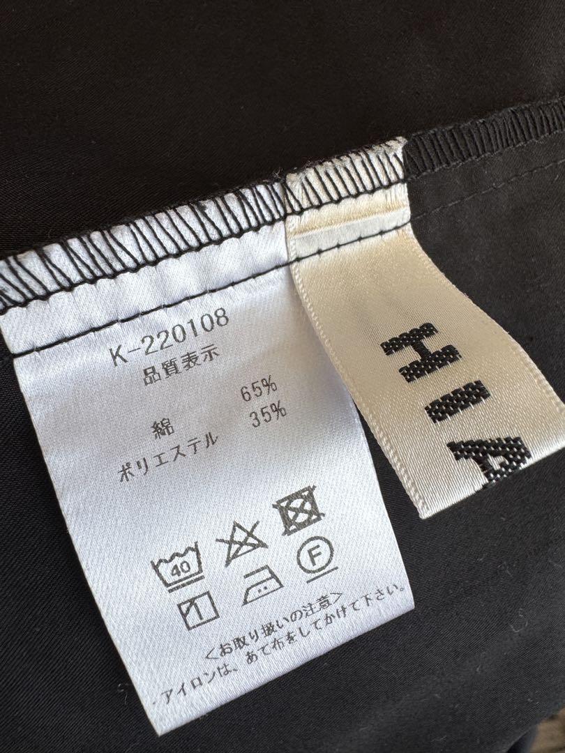 HIAND ハイアンド　ループ編みチュニックワンピース 黒　ブラック
