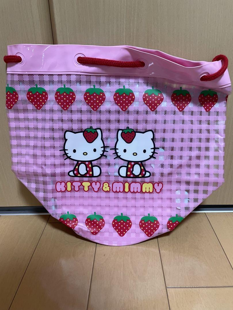 期間限定セール! !ハローキティ プールバッグ L ピンク イチゴ
