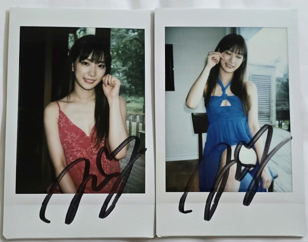 美谷朱音 美谷朱里 サイン入り チェキセット目立った傷や汚れなし