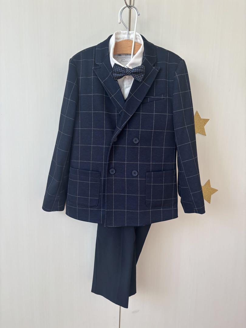 ZARA キッズスーツ　フォーマルスーツセット　入学式用　128 130