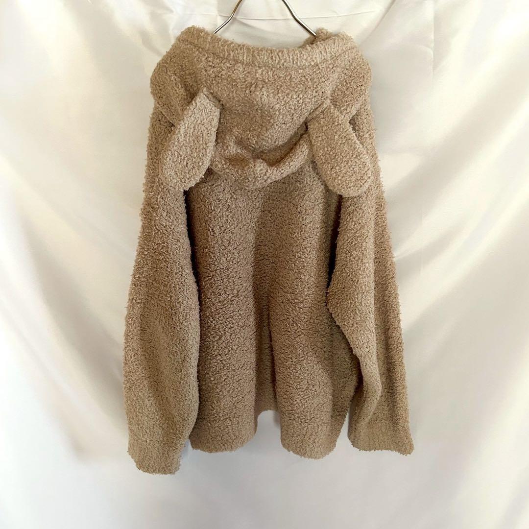 【ジェラートピケ】パーカー　ルームウェア　ふわふわ　フード　耳付き　可愛い