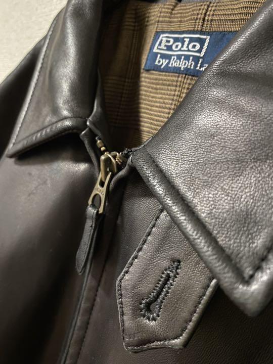 大得価得価 美品 POLO by Ralph Lauren ラムレザージャケット M 90s BSRV5-m69233656440 格安通販
