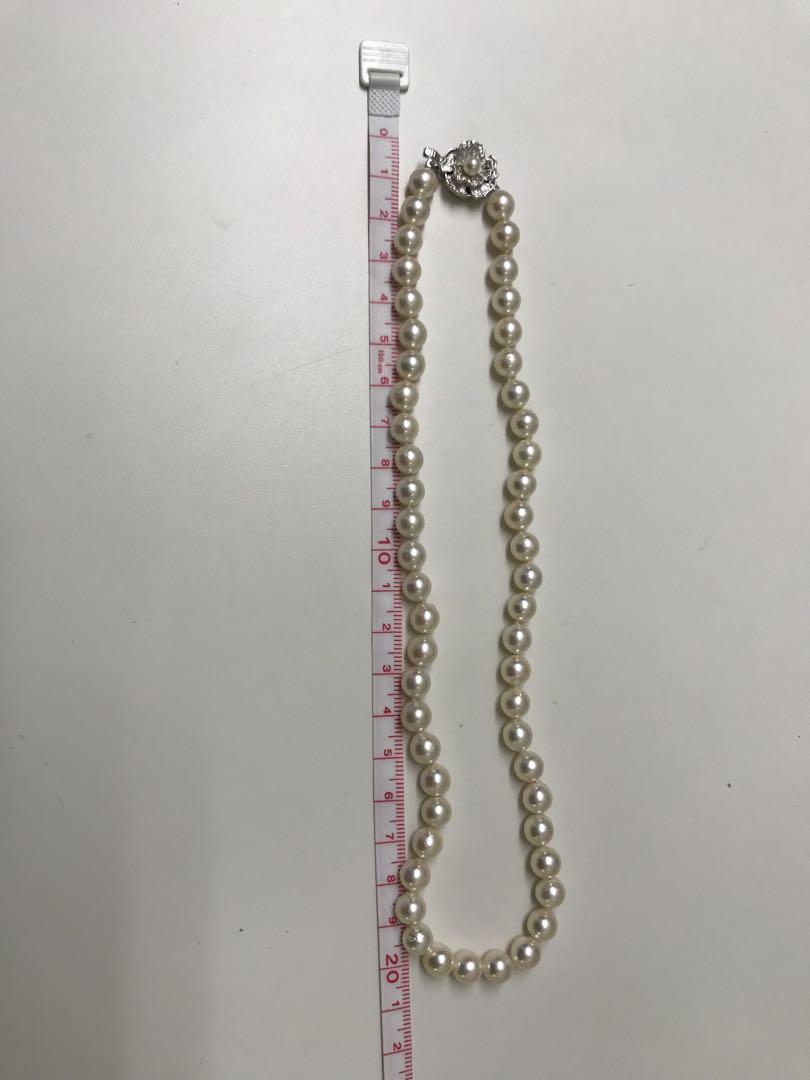 低価格 ホワイトパールネックレス 真珠 T.711 シルバー金具 アクセサリー