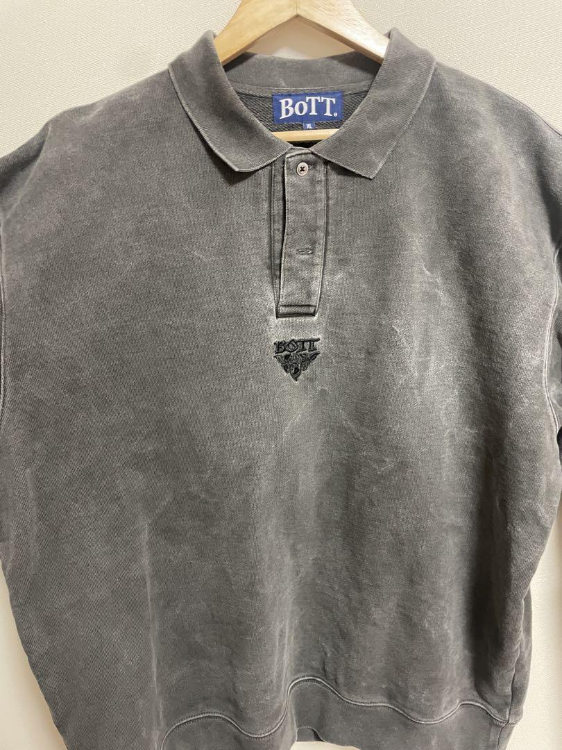 トップス BoTT Pigment Dye Sweat Polo BoTT / PIGMENT DYE SWEAT POLO / PURPLE | Sophomore