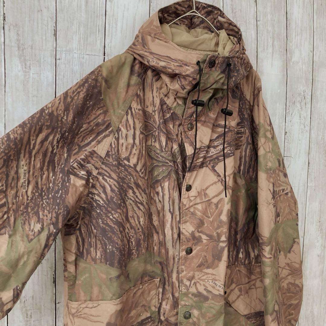 90sビンテージ古着10xテンエックス リアルツリープリントゴアテックスパーカー 90sビンテージ古着10xテンエックス リアルツリープリントゴアテックスパーカー