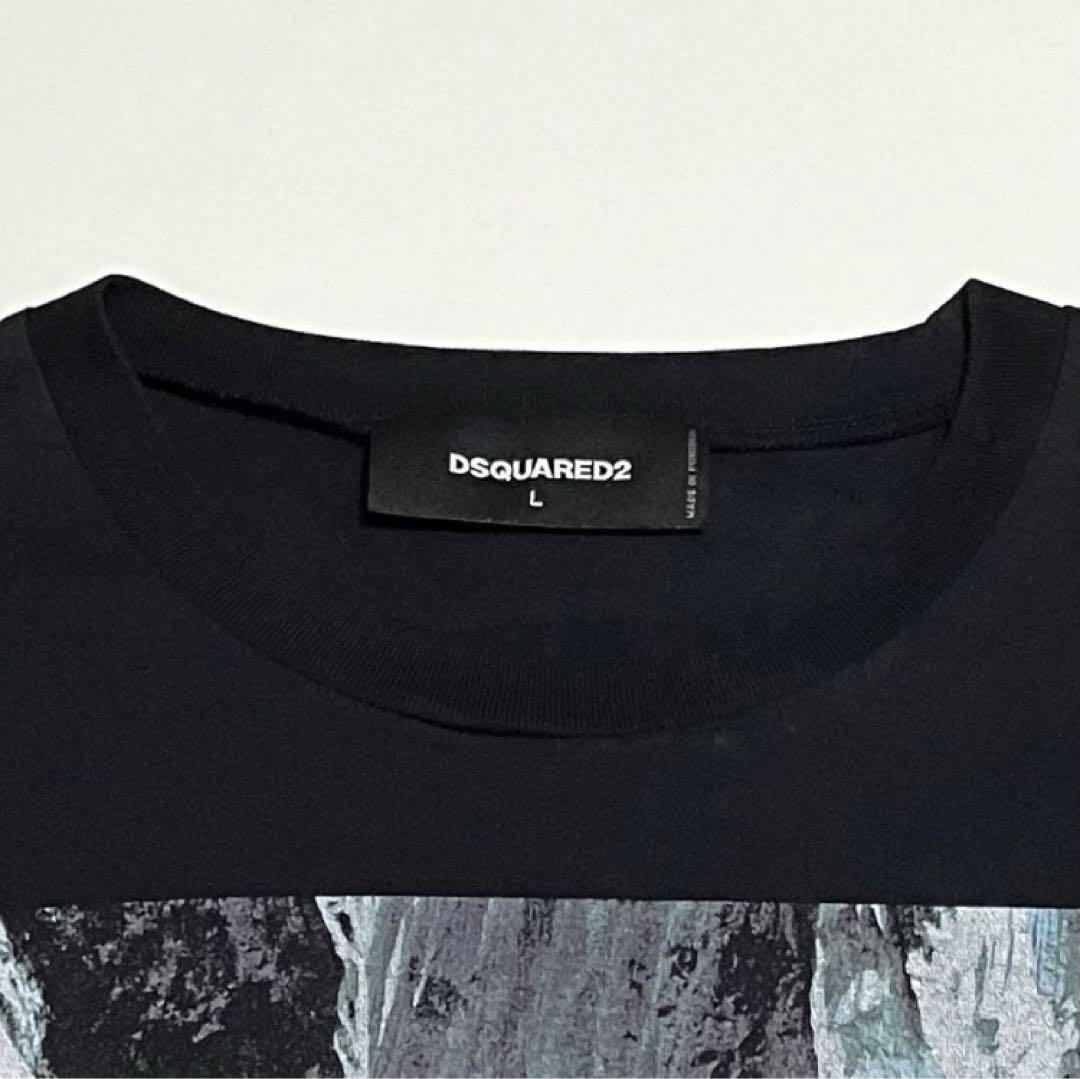 DSQUARED2ディースクエアード転写プリントTシャツロゴデザイン