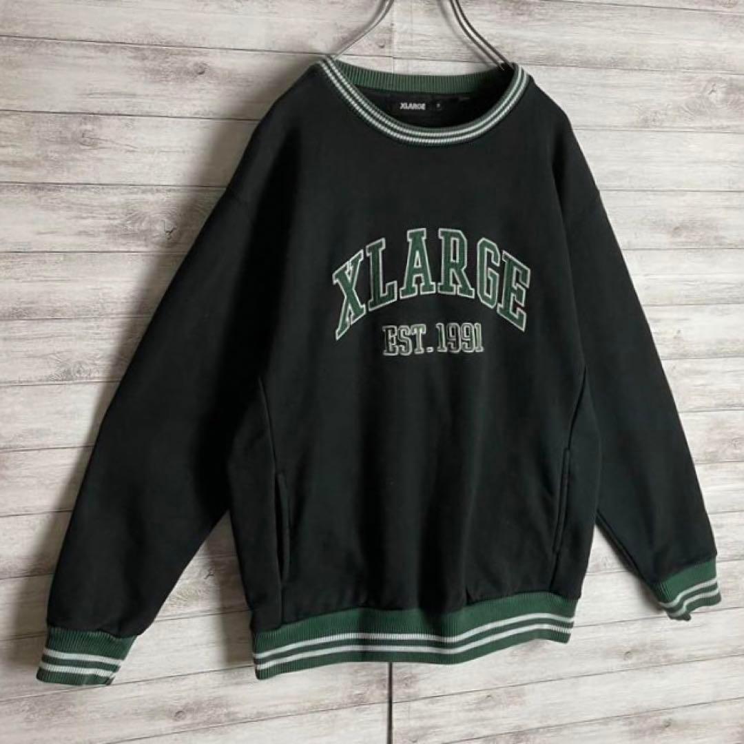 ばんばんざい みゆ着用】X-Large リブライン入りアーチロゴ入りスウェット