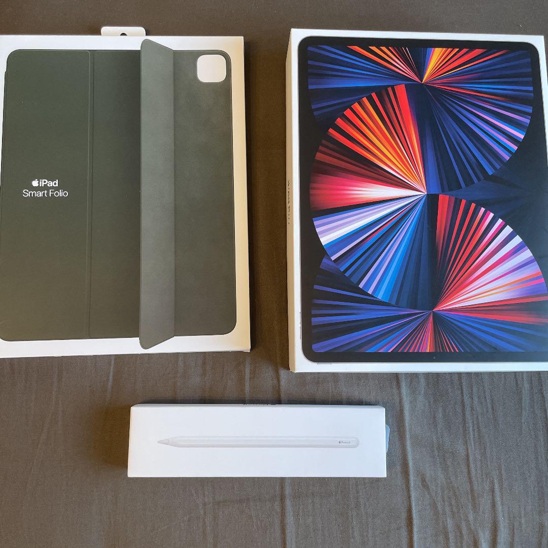 オレンジ系本格派ま! 【3点セット】第5世代 iPad Pro 12.9 インチ 日本セール商品 【3点セット】第5世代 256GB インチ 12.9 Pro iPad タブレット