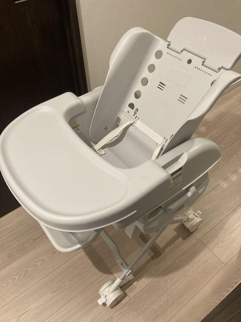 カトージ　ハイローチェア　グレー　ホワイト　テーブル付