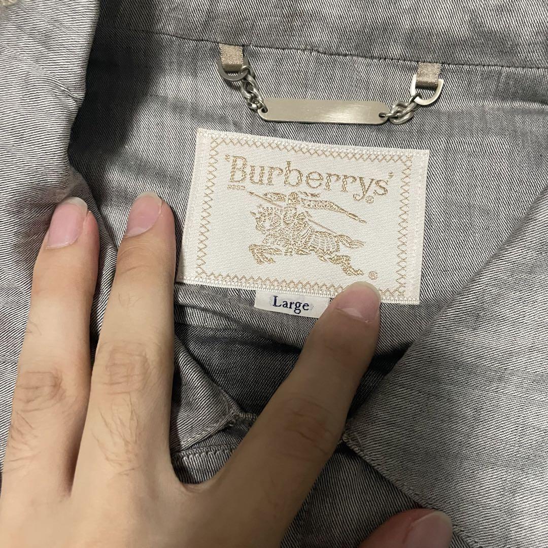 burberrys 90s バーバリー　スイングトップ　リネン　ジャケット