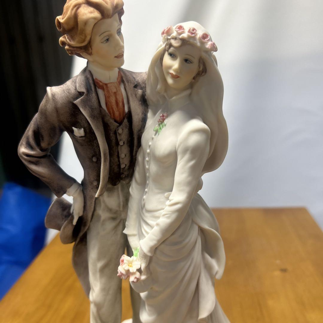 ジョゼッペ・アルマーニ　新郎新婦　結婚式　恋人達　花嫁　フィギュア　陶器人形