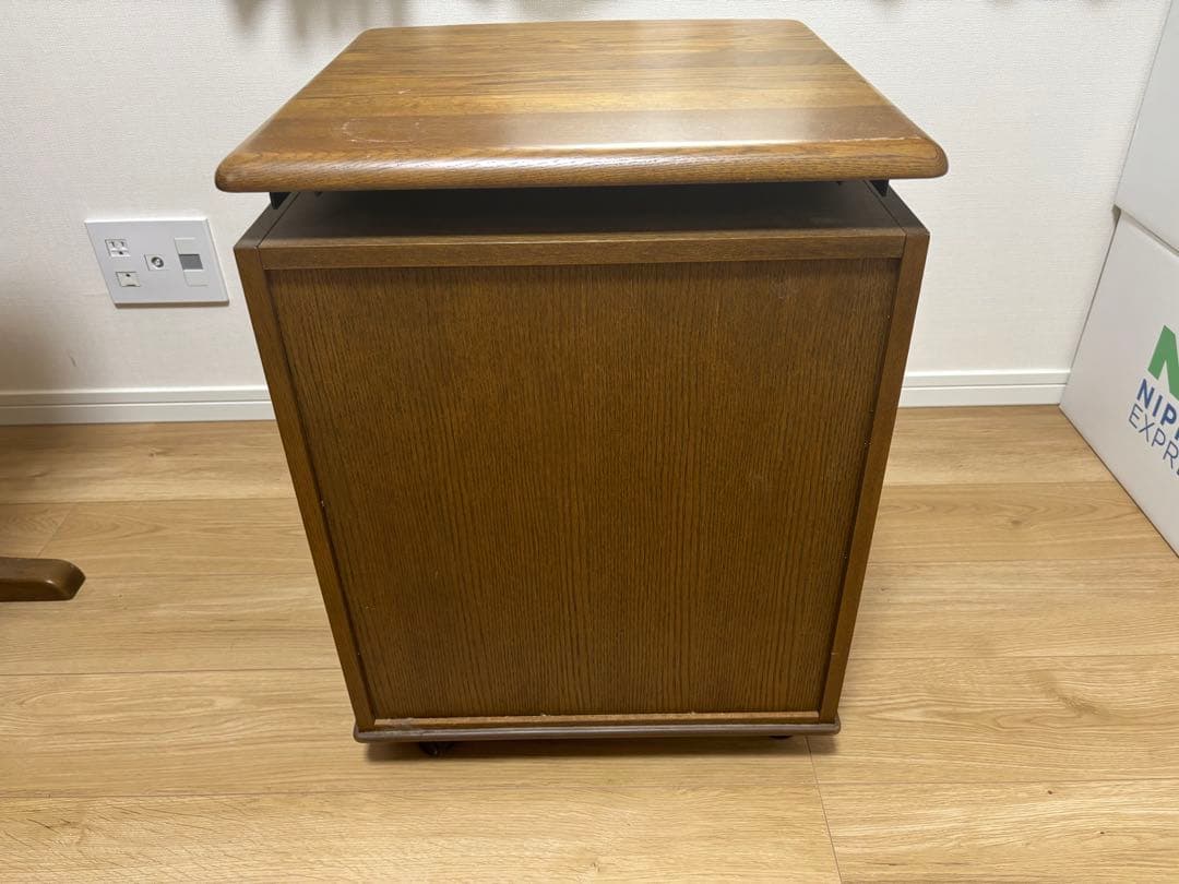 浜本工芸　学習机ワゴンのみ(本体別途出品)　鍵・キャスター付き