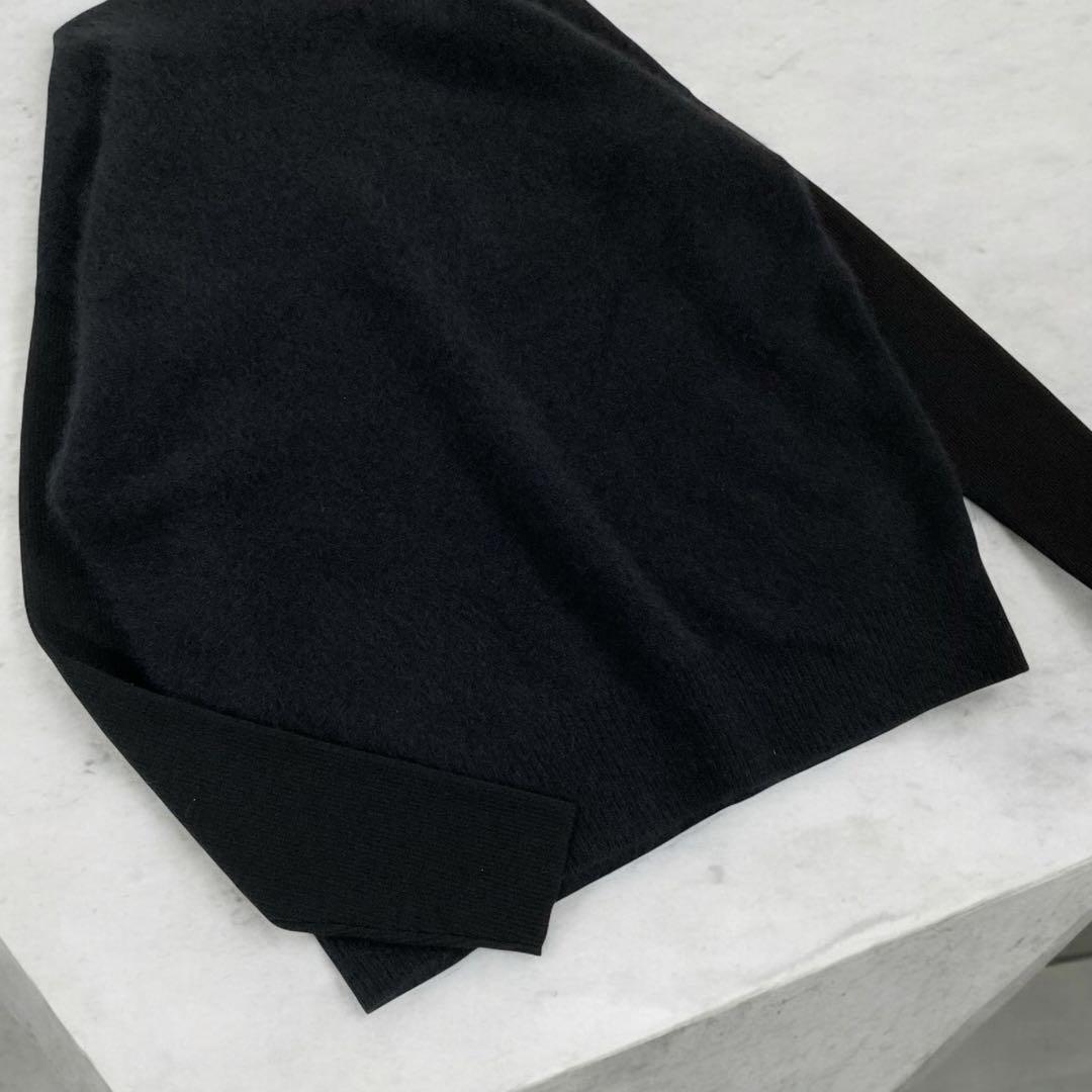 現行品◆Demi-Luxe BEAMS フラッフィ ボートネック プルオーバー黒