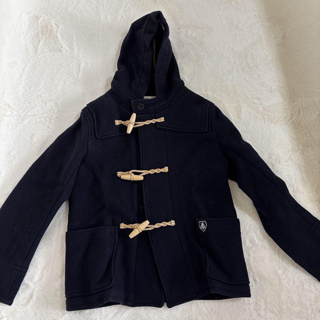 Orcival オーシバル ダッフルコート ネイビー サイズ1 ORCIVAL - ORCIVAL オーシバル ダッフルコート 0(S位) 紺 【古着