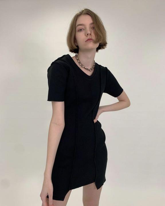 最新作セール VIAVANDA_ヴィアヴァンダ_2way rib knit dress hIbmC-m69260178046 品質保証新作