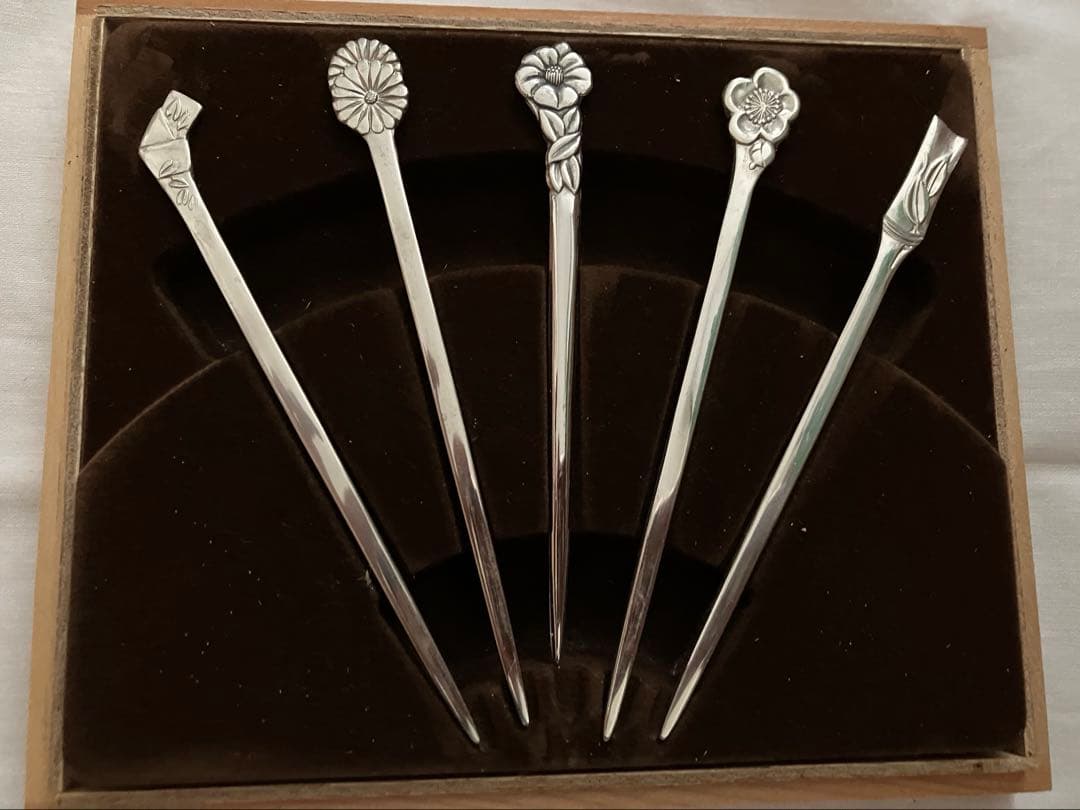 徳力の銀製スプーンセット 6本 とバターナイフ シュガースプーン 菓子ようじ新品、♥ WWW_OPDRERGINERDOGAN_COM