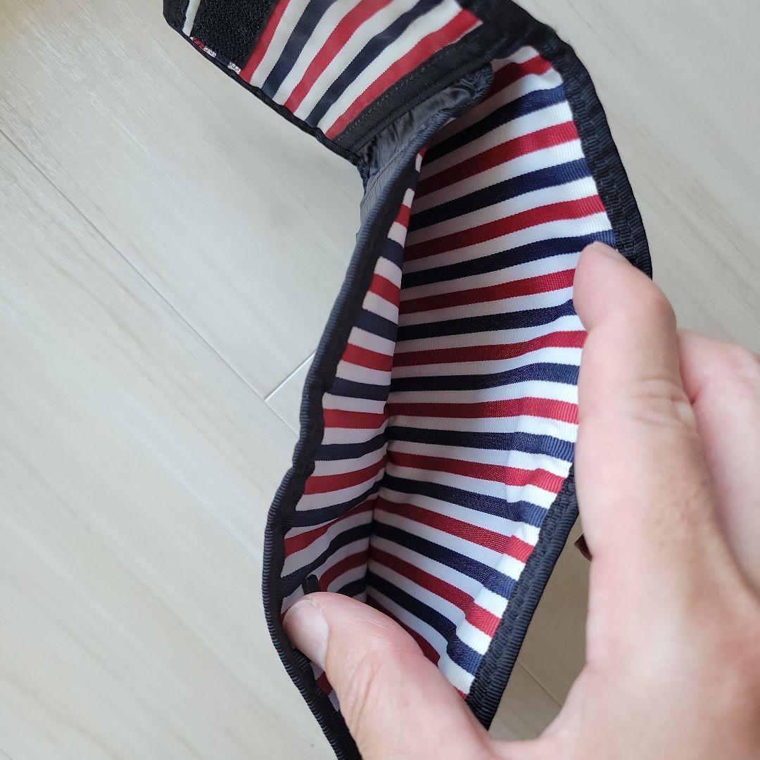 トムブラウン　THOM BROWNE 折り財布　ナイロンウォレット　ブラック