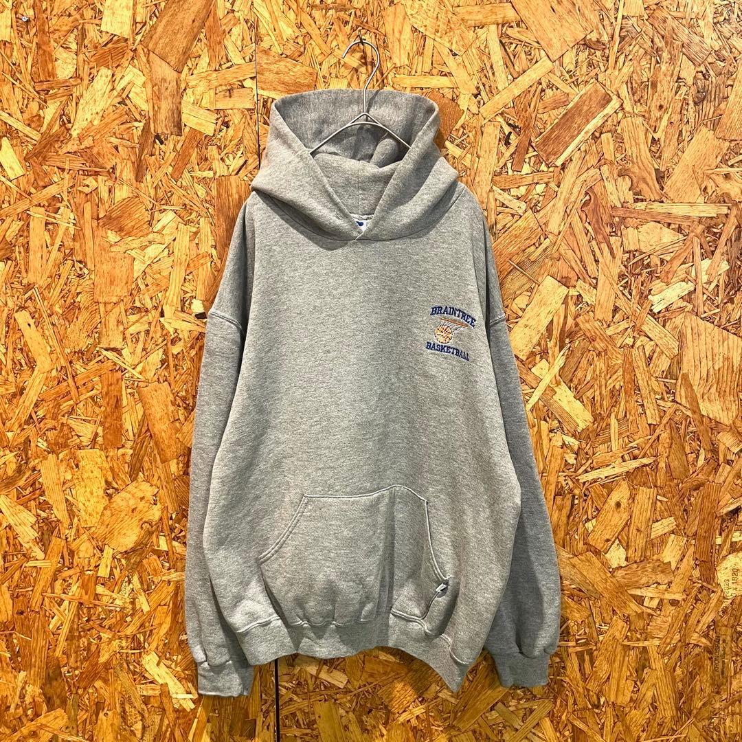 RUSSELL ATHLETIC パーカー フーディー 裏起毛 バスケ グレー