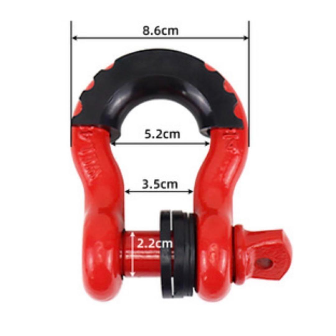 3/4 Dリング　バウシャックル　jeep ジムニー　ブラック 汎用　2個セット 3/4 Dリング バウシャックル jeep ジムニー ブラック 汎用 2個