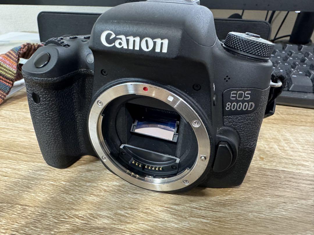 競売 Canon おまけ付き ダブルズームキット＋単焦点レンズ 8000d EOS デジタルカメラ