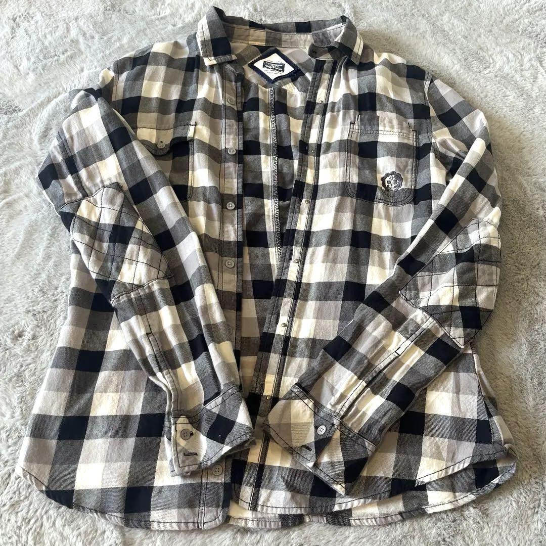 【関税込】☆DIESEL☆おしゃれなチェック柄 長袖シャツ DIESEL(ディーゼル)黒と白のチェック柄 長袖シャツ - メルカリ