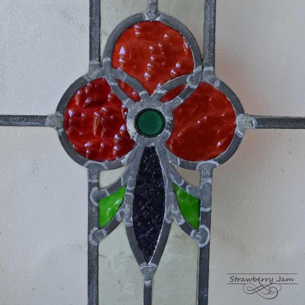 L3506-95-1 英国アンティーク ステンドグラス 窓枠 建材 インテリア