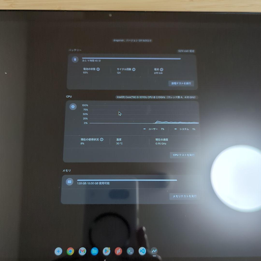 Chromebook本体 HP Chromebook x360 14c i3-10110U 8G