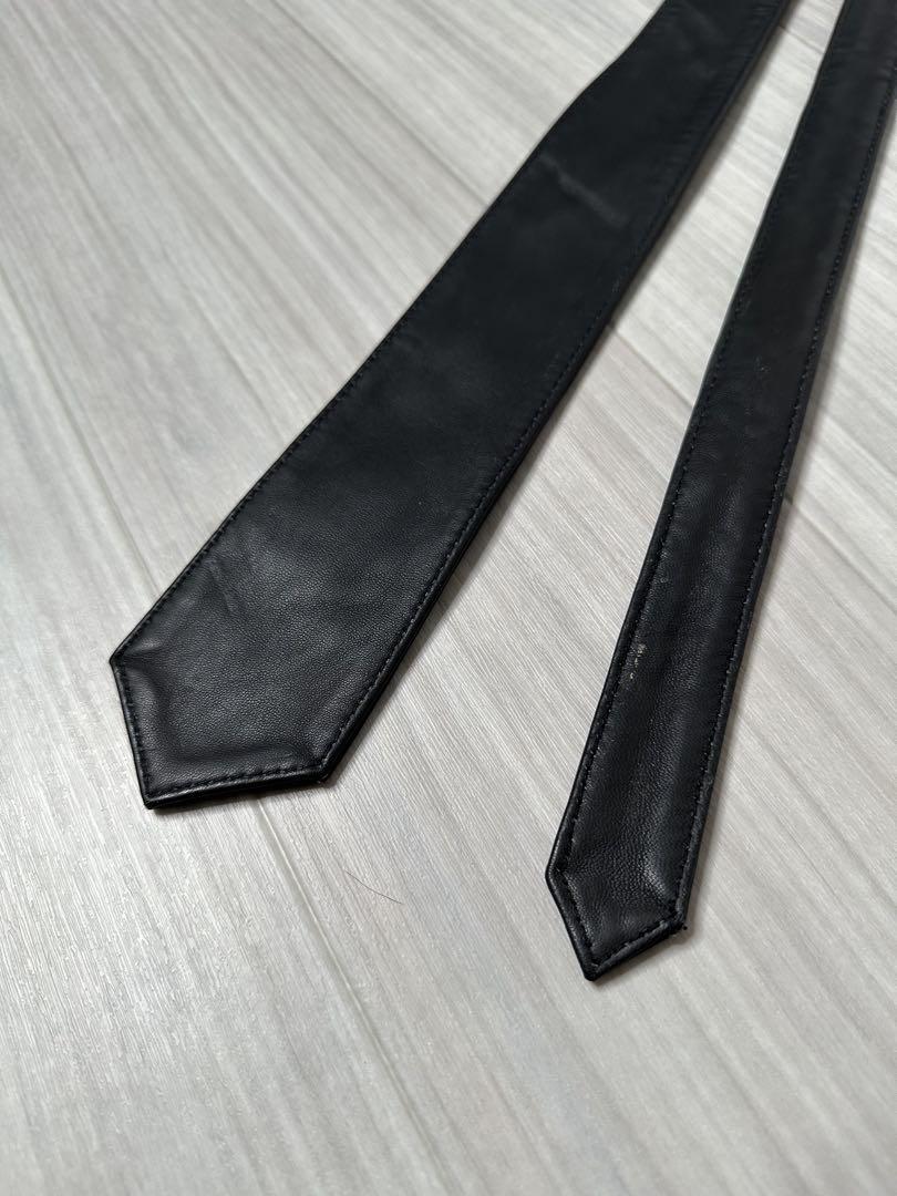 小物 lamb leather tie