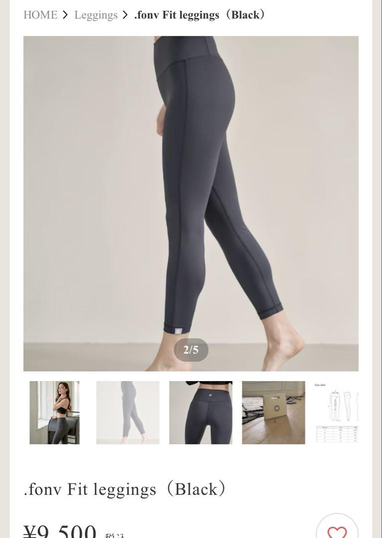 .fonv Fit leggings ブラック