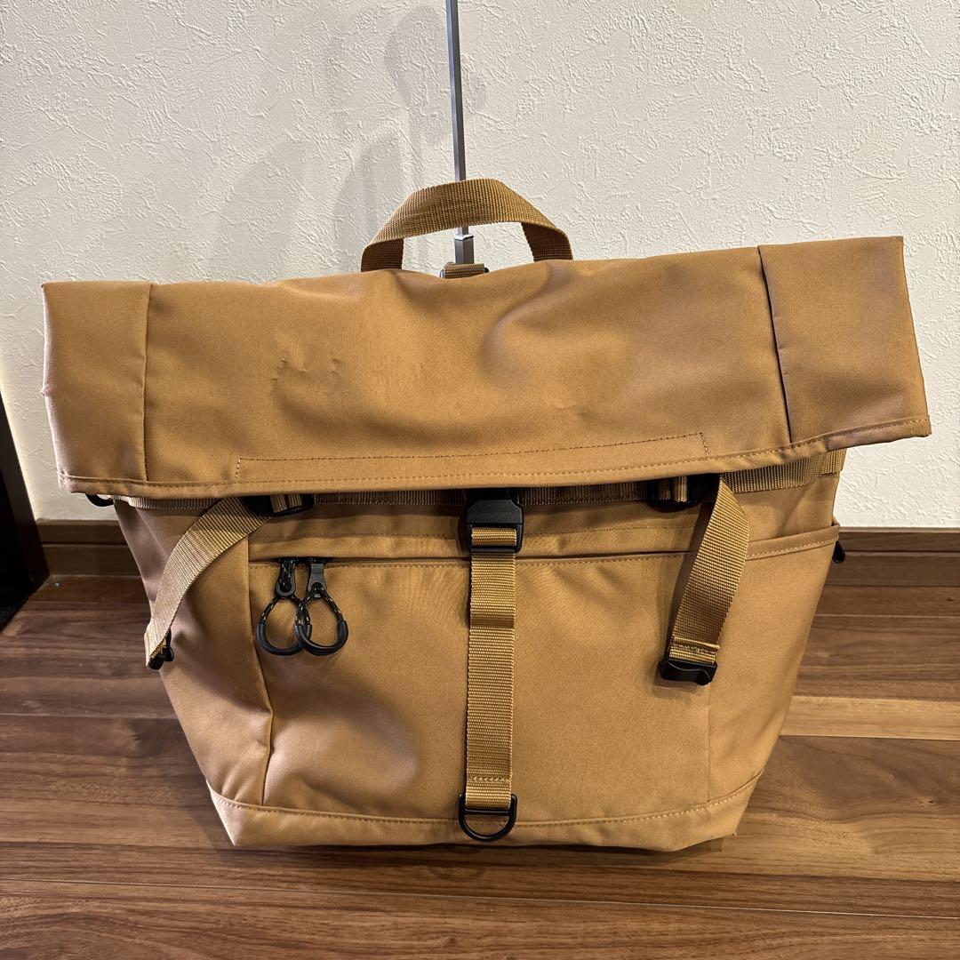 【大容量】berut baggage ベルーフ メッセンジャーバッグ キャメル
