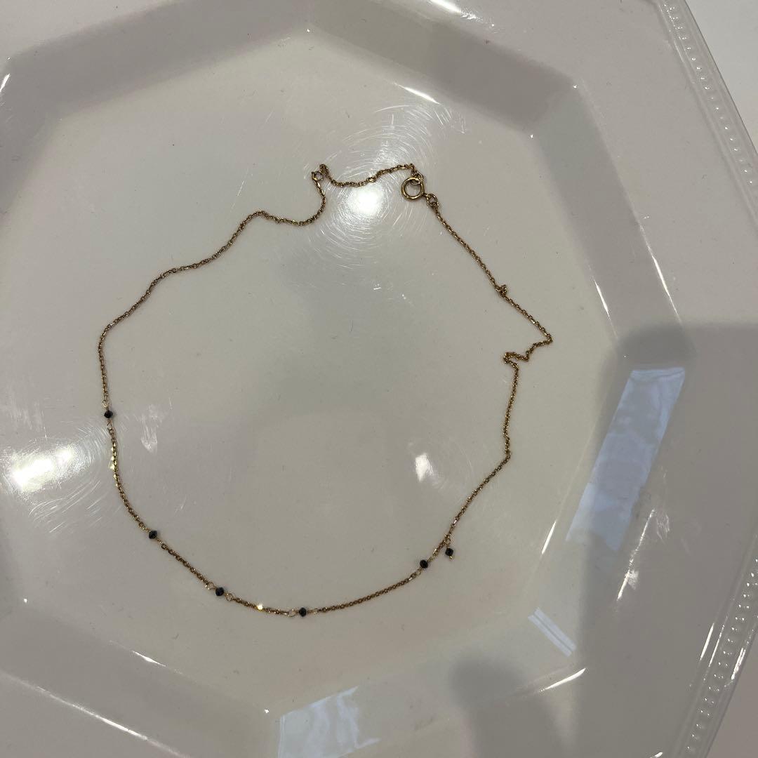 アガットageteブラックダイヤモンドネックレス新品未使用品