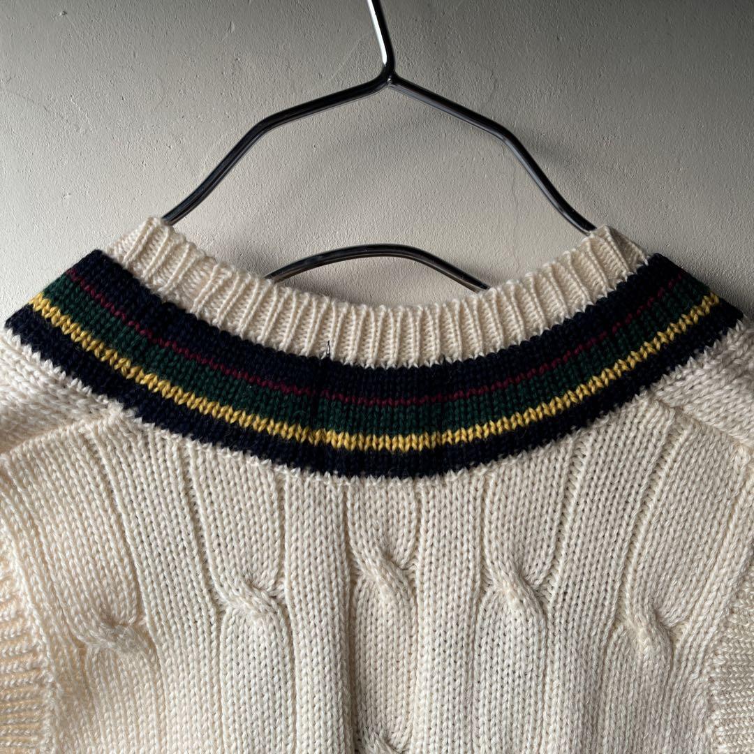 Polo by Ralph Lauren ニットベスト アイボリー　Vネック