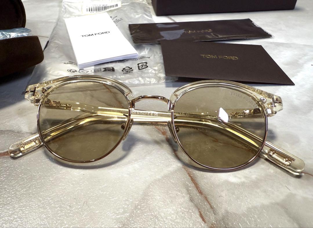 トムフォード TOM FORD イエロークリアFT1120D サングラス メガネ
