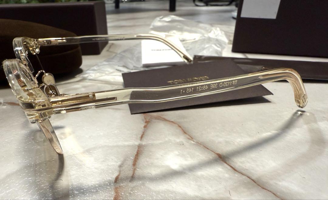 トムフォード TOM FORD イエロークリアFT1120D サングラス メガネ