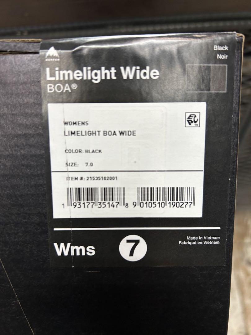 【新品】BURTON LIMELIGHT BOA WIDE 最安値❗️