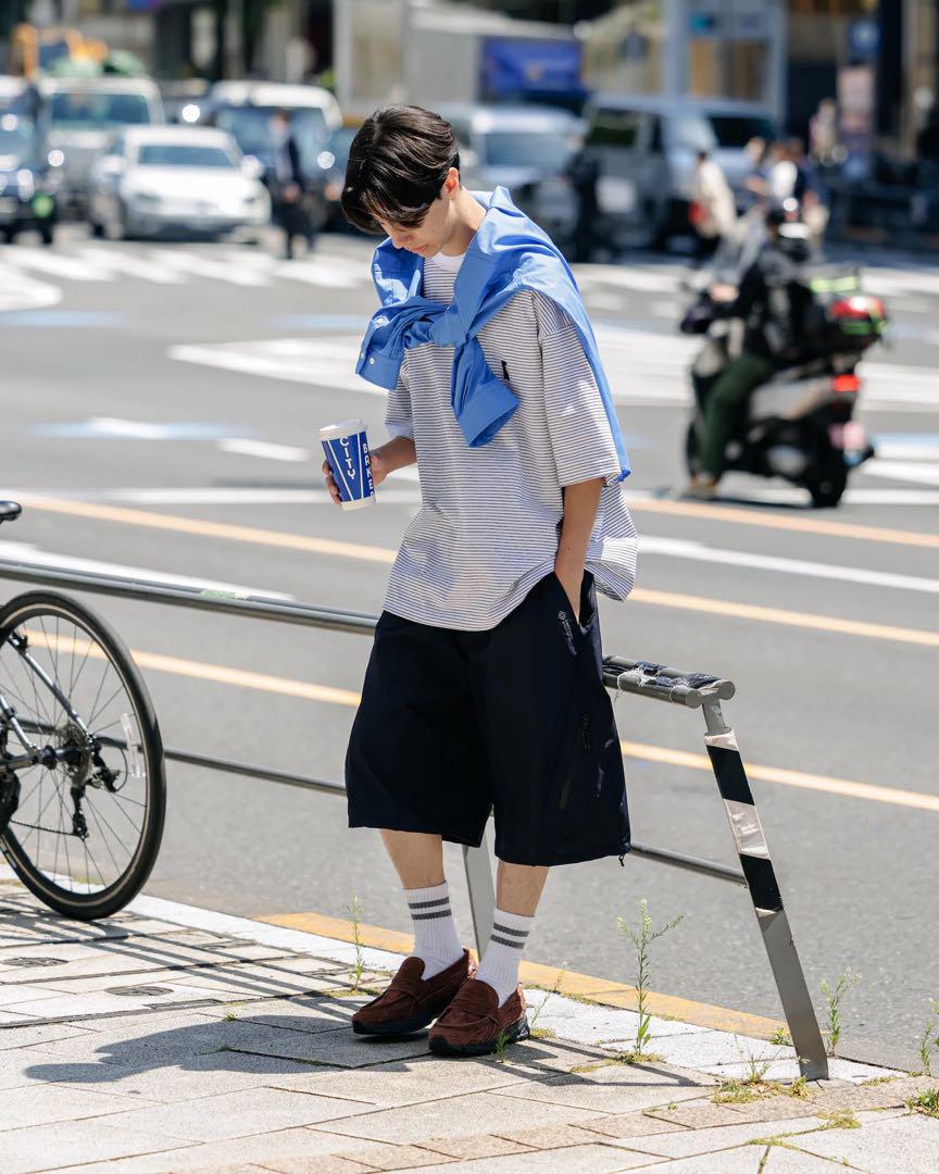 トップス THE CLESSTE \"C\" STRIPED MASSIVE T-SHIRT