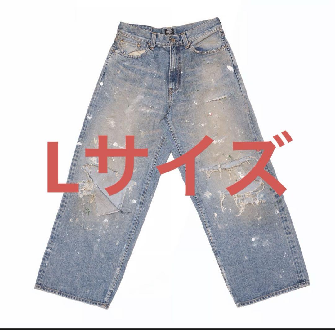 パンツ TSY RIPPED WIDE STRAIGHT DENIM INDIGO L RIPPED WIDE STRAIGHT DENIM 【BLACK TAG】// INDIGO