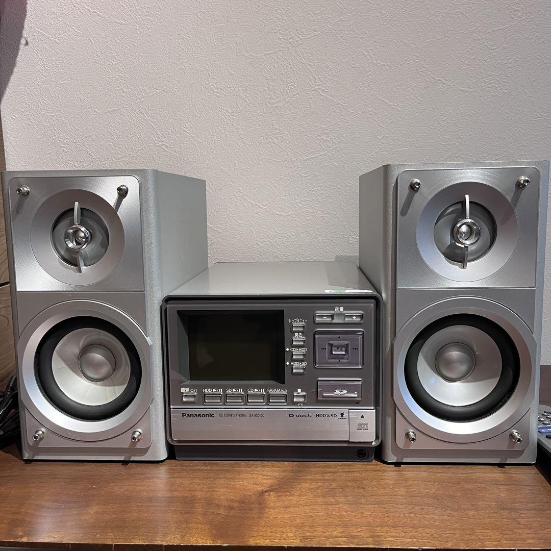 Panasonic ミニコンポ SA-SX400 CD再生のみ動作確認 Panasonic ミニコンポ SA-SX400 CD再生のみ動作確認 - メルカリ