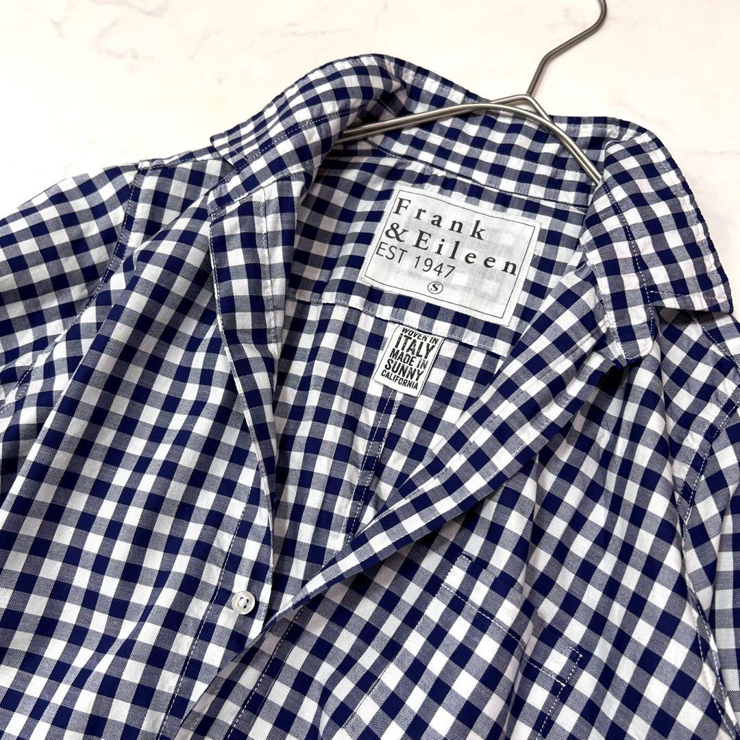 人気アイテムランキング(新品)  美品 フランクアンドアイリーン BARRY 希少Sサイズ ネイビーチェック トップス