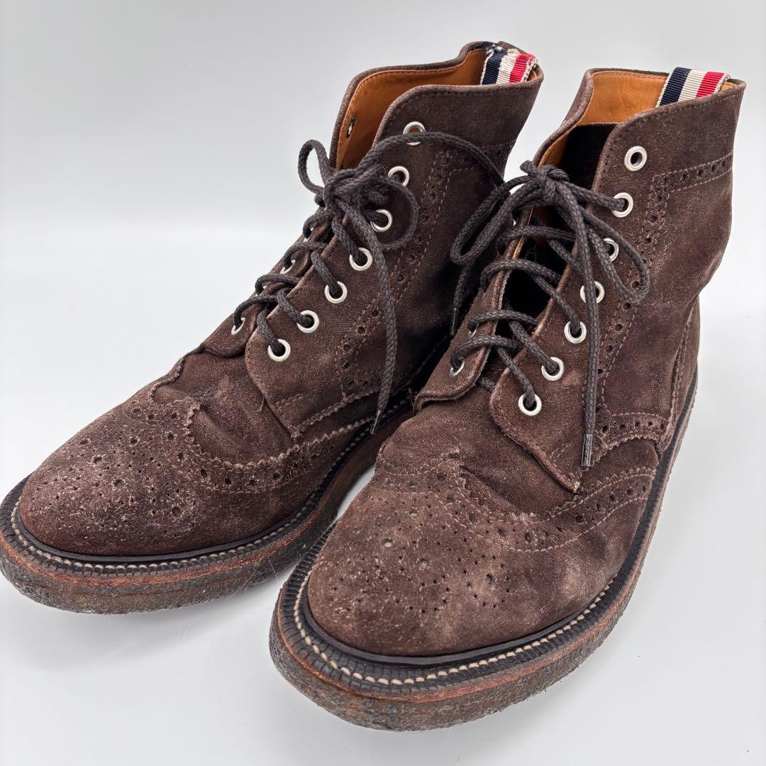 THOM BROWNE スエードブーツ 26.5〜27cm相当26.5cm・THOM BROWNE